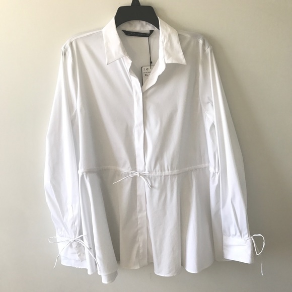 White blouse long sleeve zara Clearance